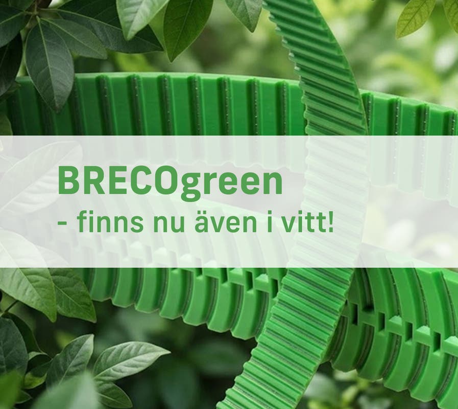 BRECOgreen – nu även som vit rem!